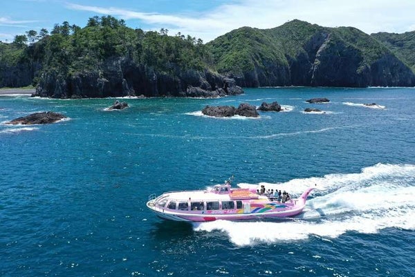 【A:小倉・黒崎・引野発】 3種のフルーツ食べ放題と絶景!青海島遊覧&東行庵初夏の花めぐり 日帰り2